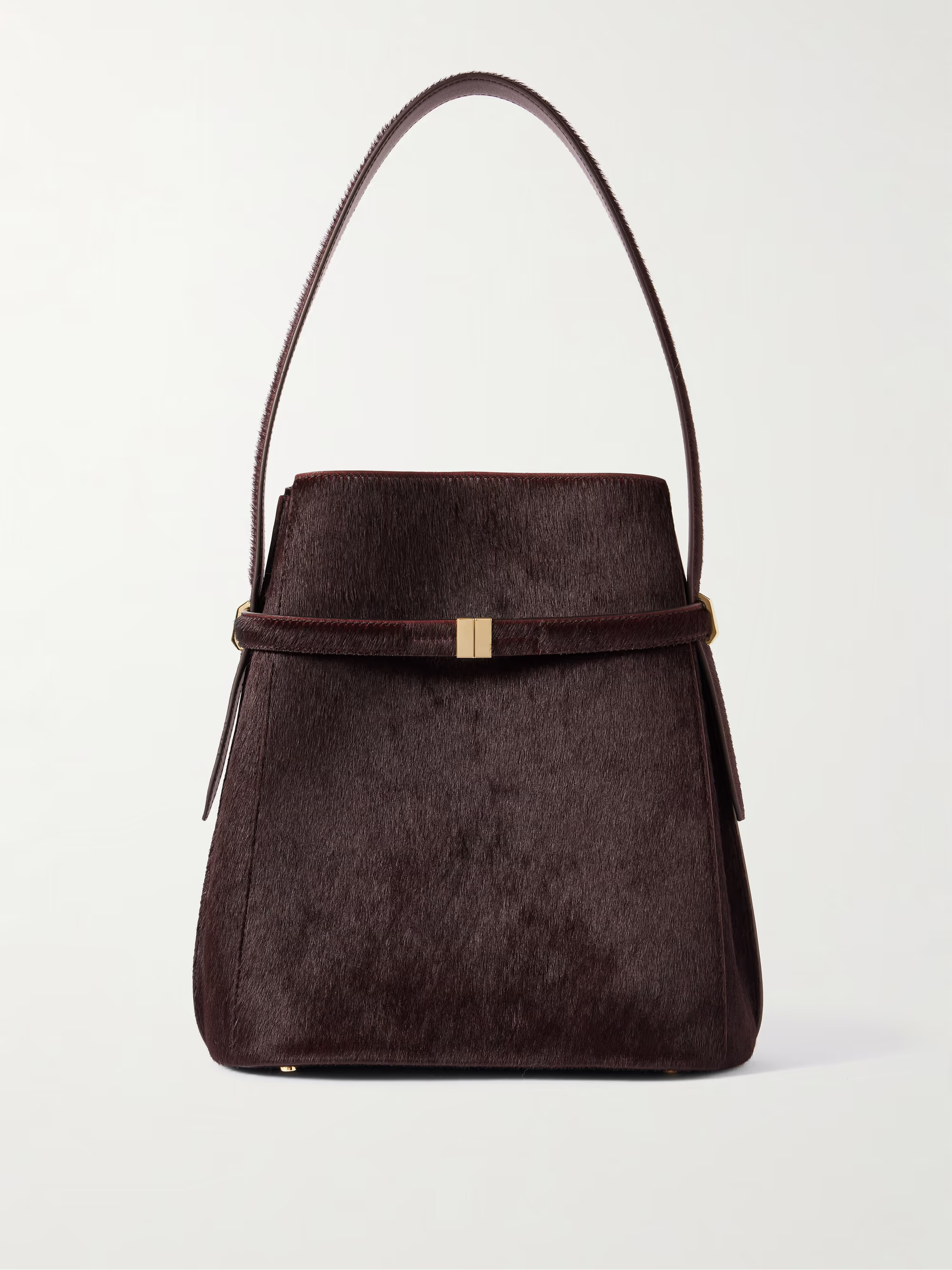Belted pony hair tote | NET-A-PORTER (US)