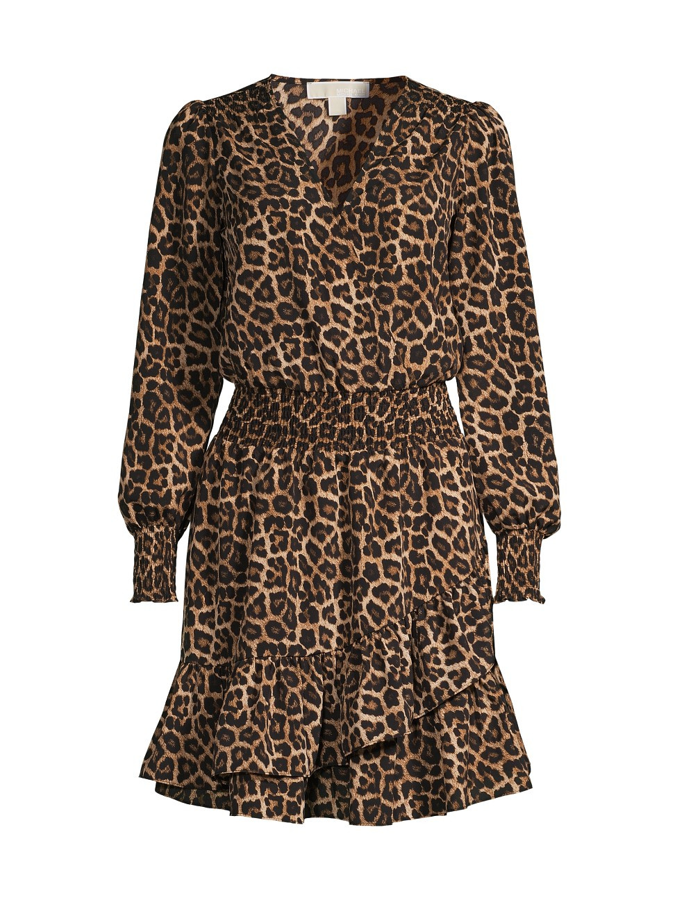Women's Nubian Julia Leopard-Print Dress - Dark Camel - Size Large | Saks Fifth Avenue