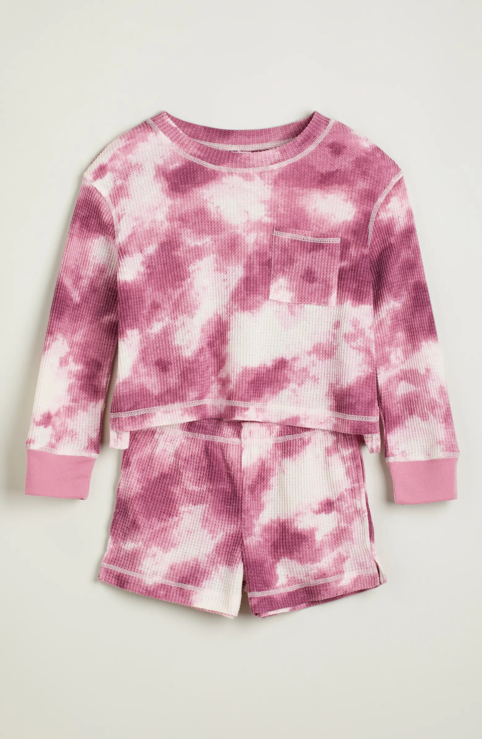 Nordstrom Kids' Two-Piece Waffle Knit Short Pajamas | Nordstrom | Nordstrom