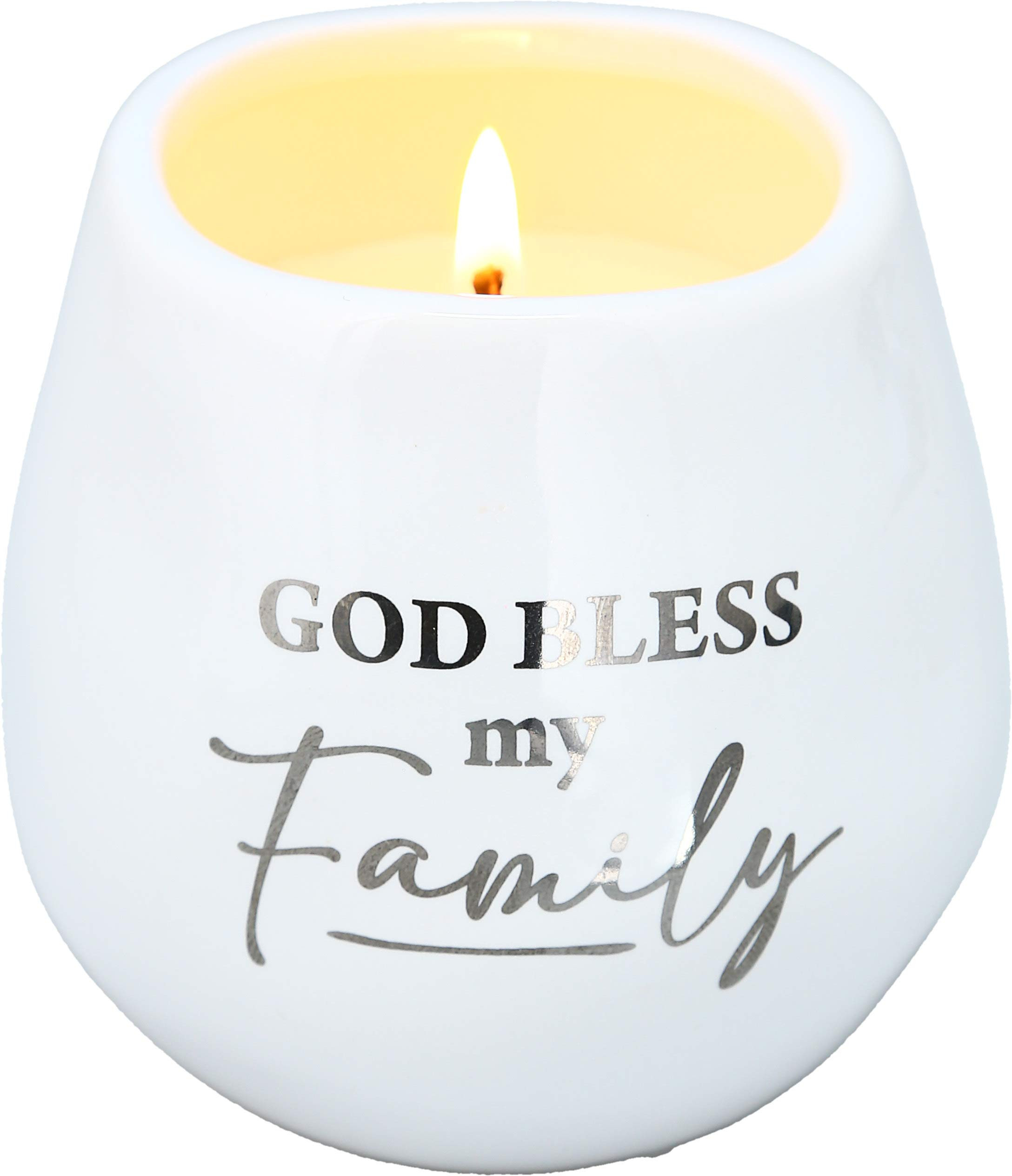 Pavilion Gift Company Family- 8 oz - 100% Soy Wax Candle Scent: Fresh Linen- with Silver Detail A... | Amazon (US)