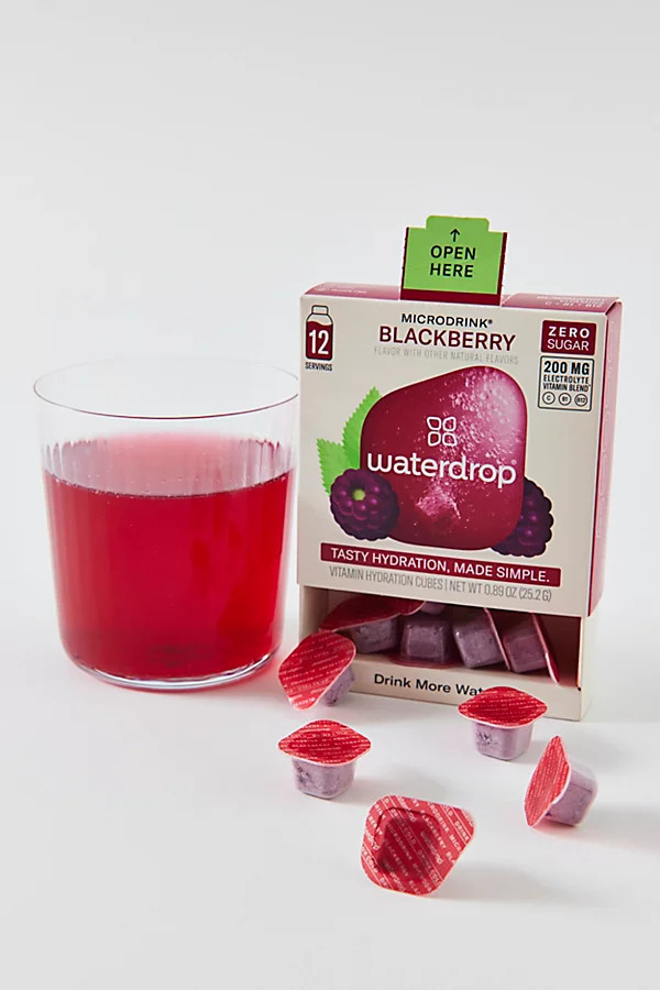 Waterdrop Vitamin Hydration Cube Supplement in Blackberry at Urban Outfitters | Urban Outfitters (US and RoW)
