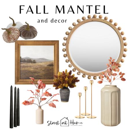 Decorate your mantel for fall with fall stems, pumpkins and a neutral palette 

#LTKunder50 #LTKSeasonal #LTKhome