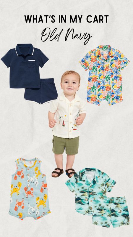 Old navy on sale for baby boys! Such cute vacation outfits for spring and summer 

#LTKbaby #LTKsalealert #LTKkids