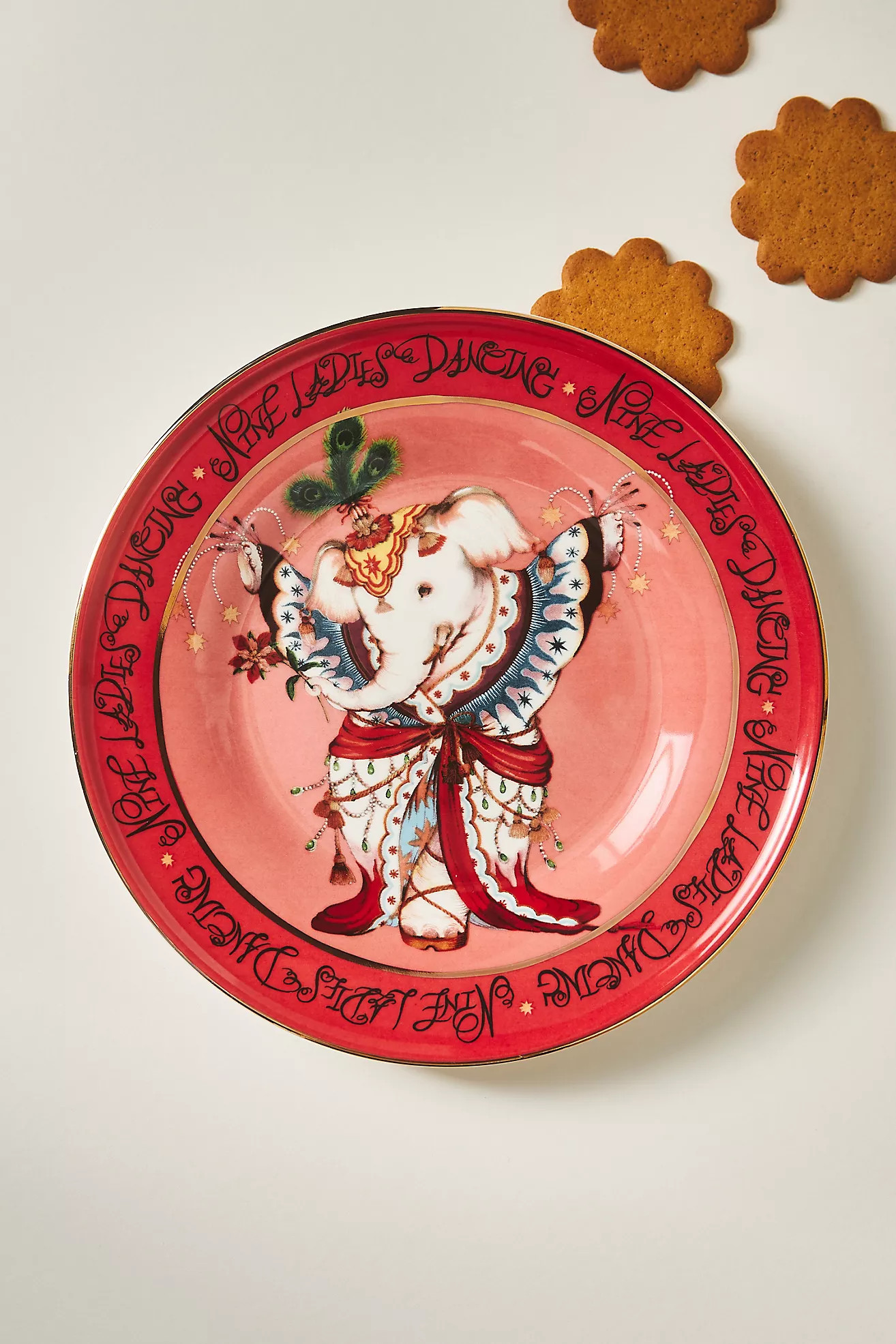 Phannapast Taychamaythakool x Anthropologie Twelve Days of Christmas Stoneware Dessert Plate | Anthropologie (US)