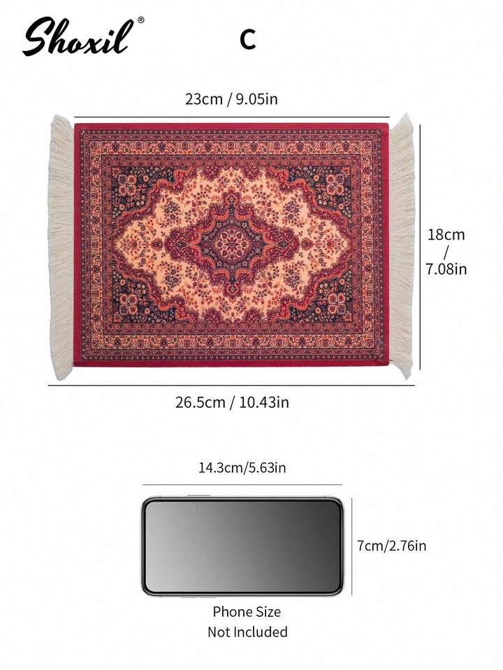 Shoxil 1pc Coffee Coaster, Coffee Mat, Coffee Pad, Drink Coaster, Table Mat, Mouse Pad, Non-Slip Heat Resistant Absorbent Mat, Coffee Corner Mat Fit Under Cup/Mug/Glasses/Coffee Maker/Coffee Machine/Coffee Pot/Coffee Accessories | SHEIN