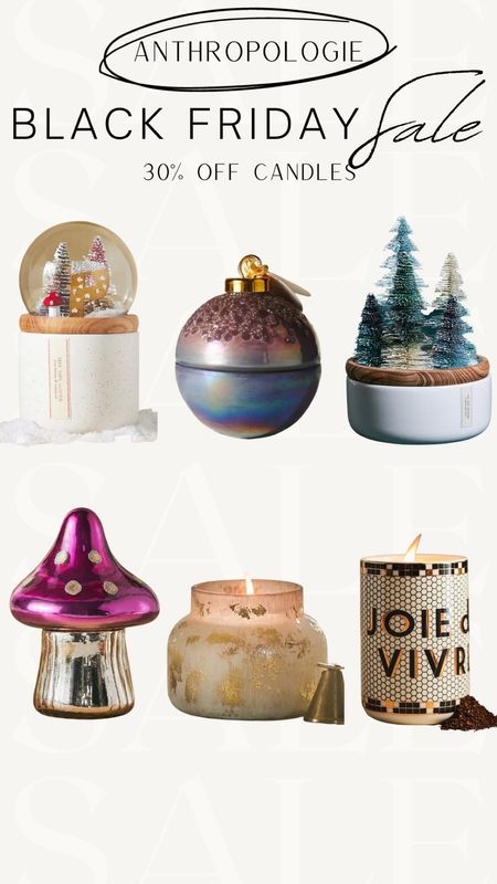 Anthropologie Candles 30% off for Black Friday! Would make a great gift 

Holiday gift ideas | holiday candles | Black Friday sale 

#LTKHoliday #LTKCyberWeek #LTKGiftGuide