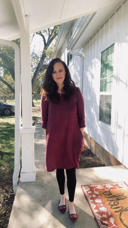Beautiful winter shift dress! This outfit seriously feels like wearing a cozy blanket - but it’s flattering! Pair with leggings and velvet flats, or boots for colder days. 

Holiday outfits 
Sweater dress 
Holiday party 
Christmas party 
Mom style 
Quince 
JCrew Factory 
Wear Pearls 

#LTKover40 #LTKfindsunder100 #LTKSeasonal