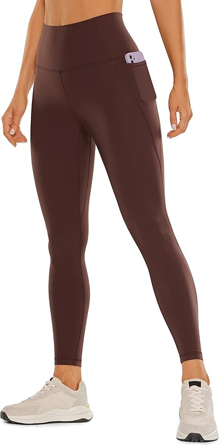 CRZ YOGA Womens Butterluxe Workout Leggings 25" / 28'' - High Waisted Gym Yoga Pants with Pockets... | Amazon (US)