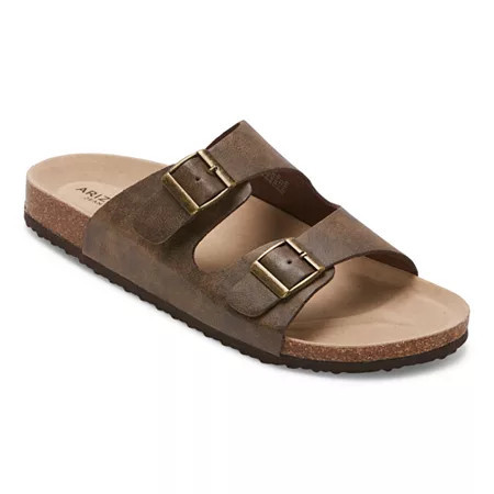 Arizona Jean Co Fireside Womens Footbed Sandals, 9 Medium, Brown | JCPenney