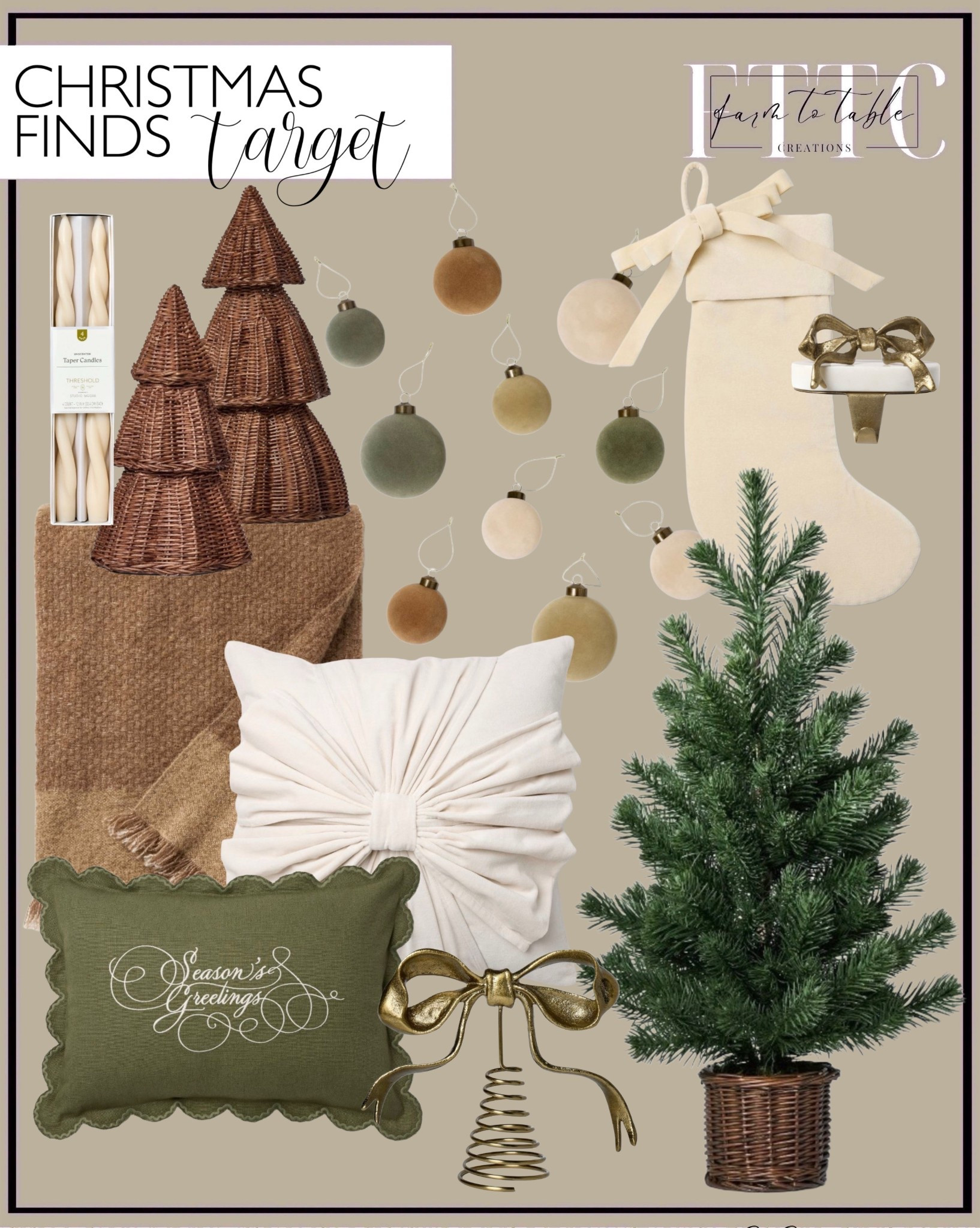 New Studio McGee Christmas Collection at Target
Follow @farmtotablecreations on Instagram for daily home styling ideas and seasonal finds.

The new Studio McGee holiday collection at Target just dropped  & available October 5th— and it’s everything cozy, neutral, and timeless. Think velvet ornaments, woven trees, soft knotted pillows, and elegant gold accents that bring warmth and texture to your Christmas décor. Every piece feels elevated yet approachable — perfect for creating that curated, collected-over-time look Studio McGee is known for.

#studiomcgee #studiomcgeeatTarget #targetchristmas #christmasdecor #neutralchristmas #holidaydecor #targetfinds #targethome #christmasfinds #holidaystyling #christmasinspo #christmastree #christmaspillows #holidayhome #neutralholidaydecor

#LTKFindsUnder50 #LTKHome #LTKSeasonal