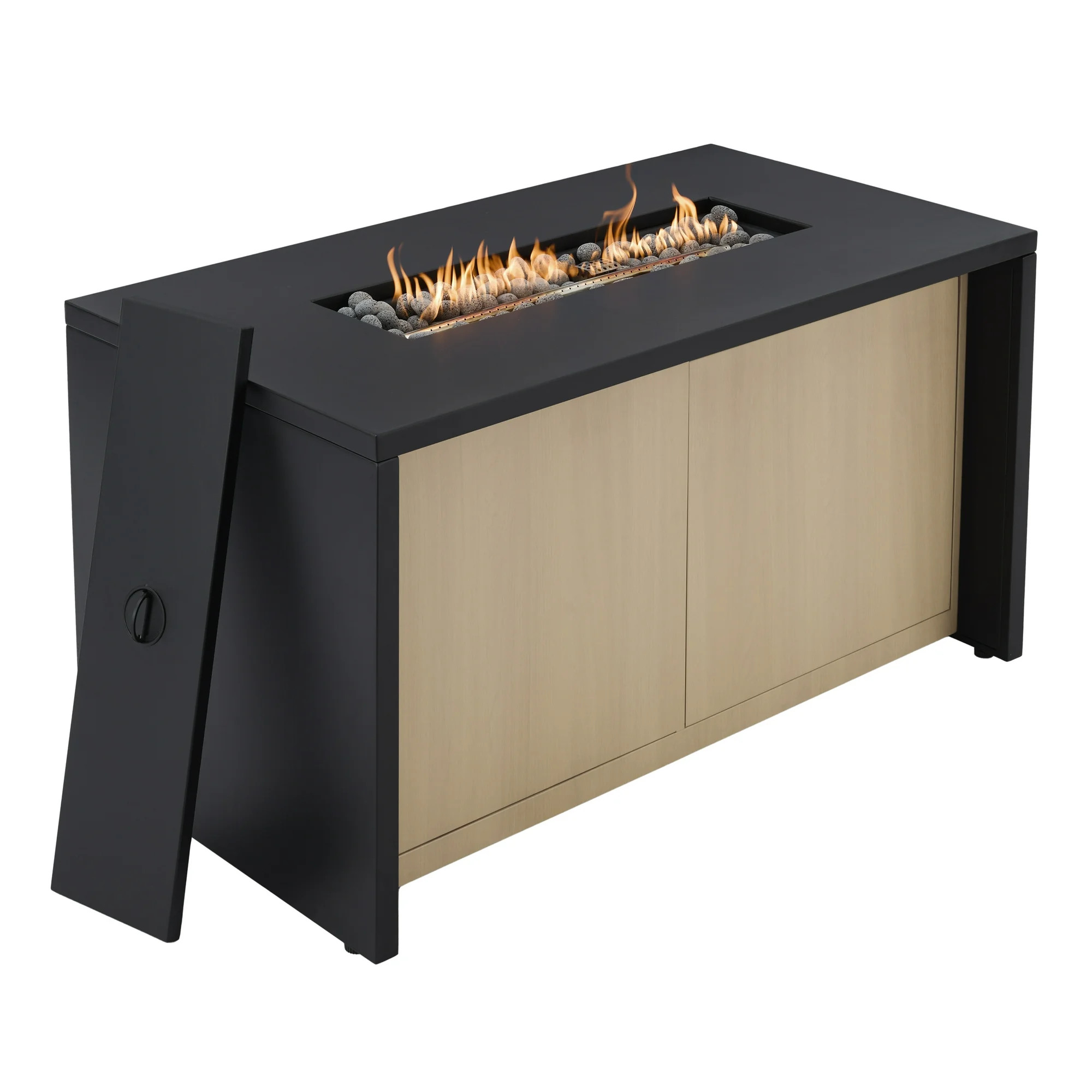 Better Home and Gardens Ventura Metal LP Firepit | Walmart (US)