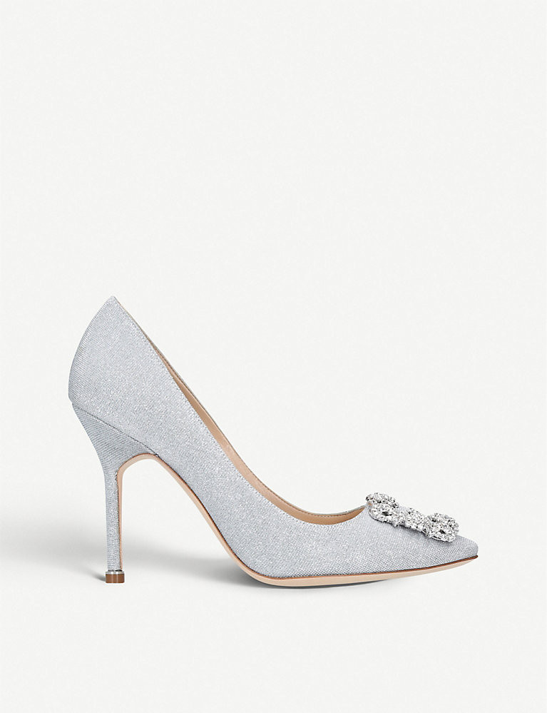 Hangisi 105 Notturno Bride Swarovski crystal-embellished courts | Selfridges