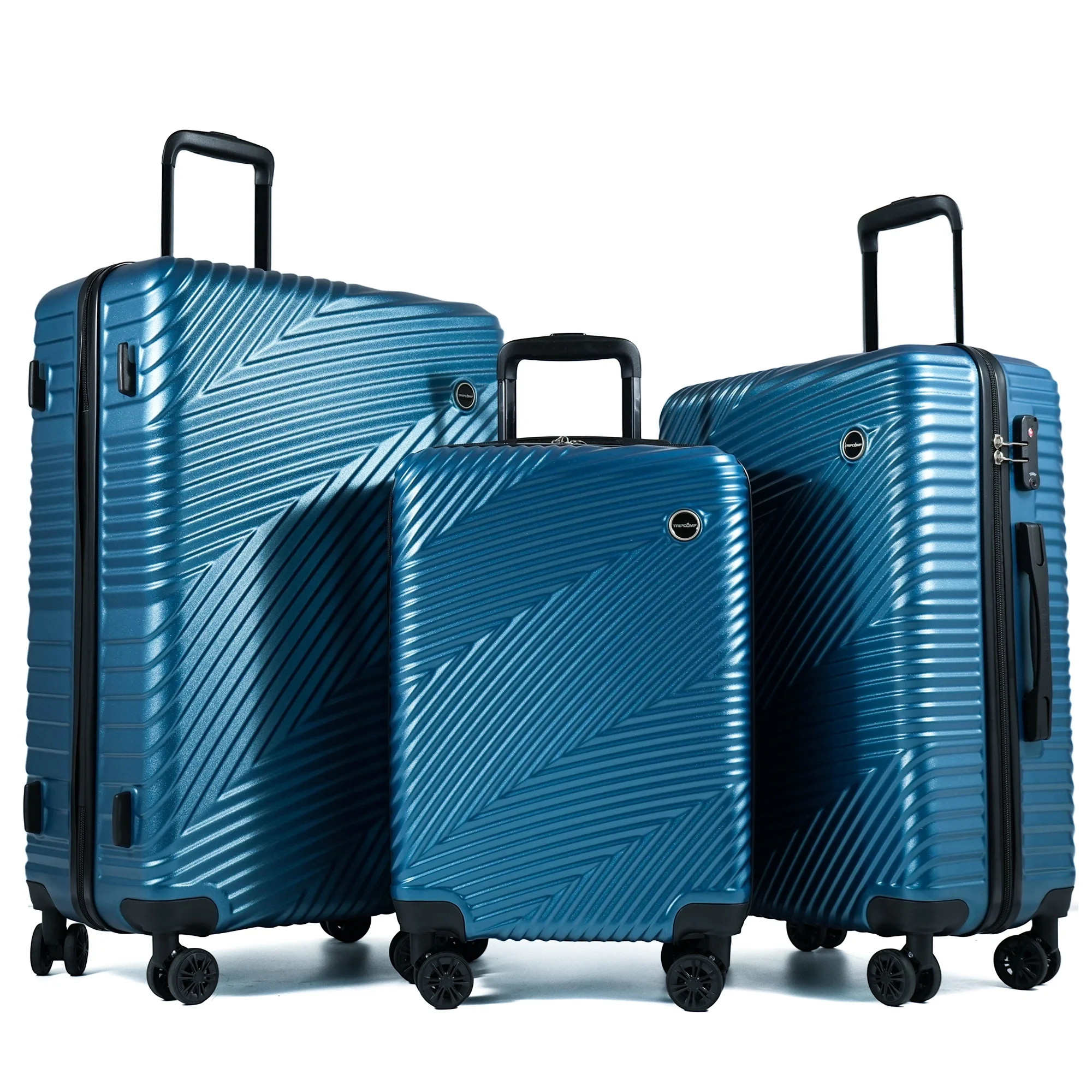 Tripcomp Luggage 3 Piece Set,Suitcase with Spinner Wheels Hardside Lightweight Luggage 20in24in28... | Walmart (US)
