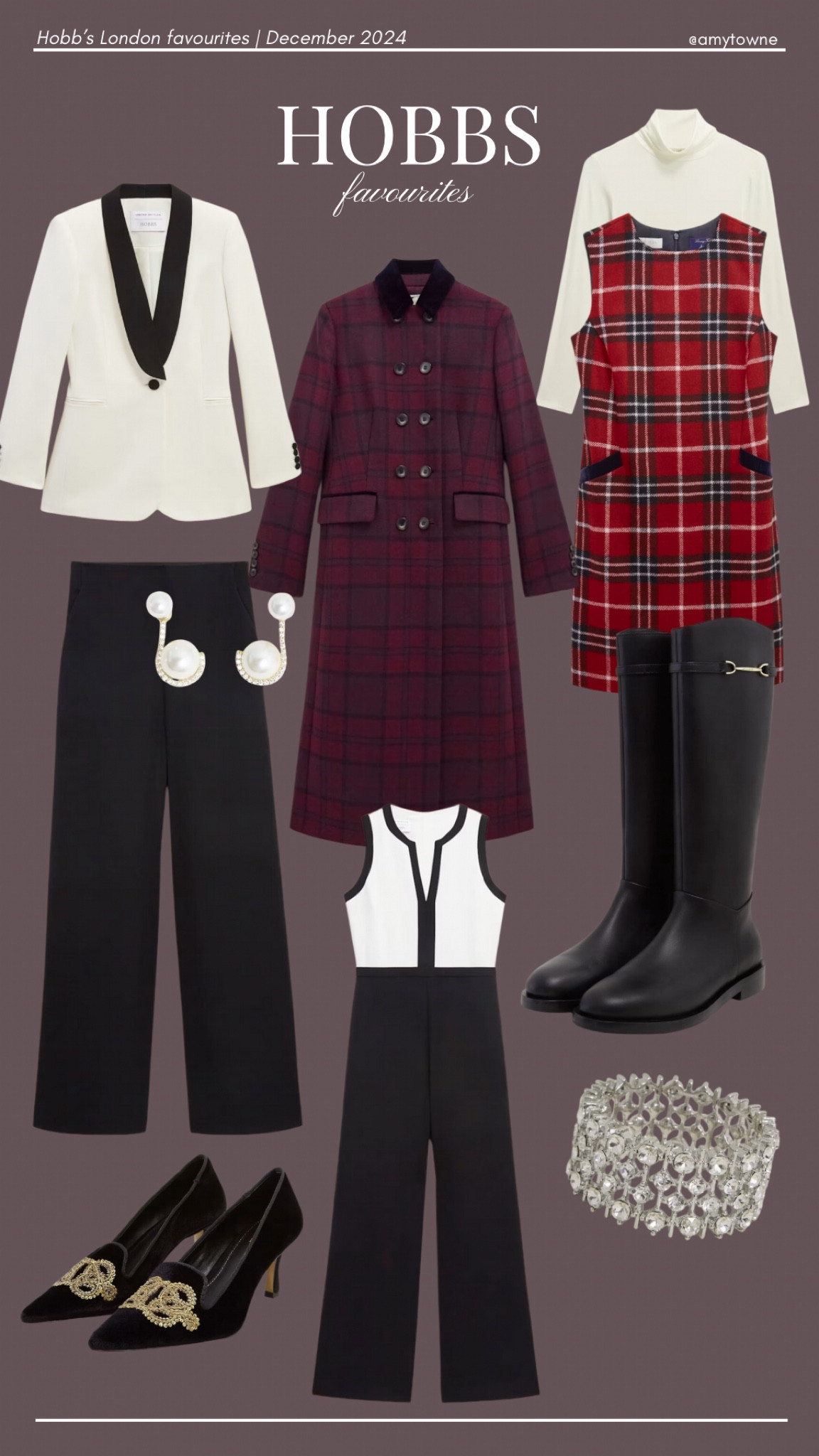 HOBBS LONDON festive favourites 🎄 Stunning classic & timeless pieces that I just adore! The tartan dress is going to be my Christmas Day outfit & I can’t wait to style the beautiful plum coat with navy accents ✨

#LTKwinter #LTKstyletip #LTKluxury