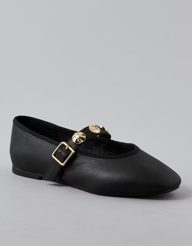 AE Embellished Mary Jane Flat | American Eagle Outfitters (US & CA)