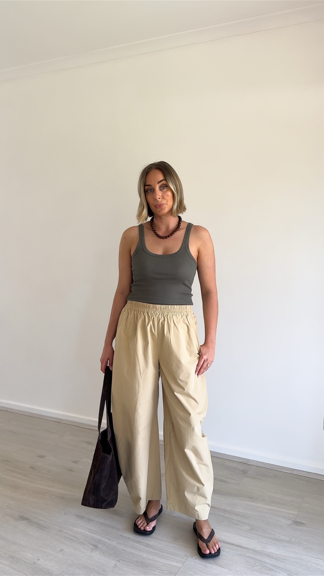 Wearing -
Necklace by Reliquia
Tank by Assembly Label
Bag by Betts
Barrel leg trousers by Assembly Label
Sandals by Tony Bianco#LTKspring 

#LTKstyletip #LTKaustralia