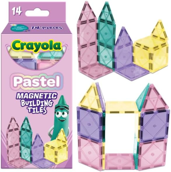 CreateOn Crayola Magnetic Tiles, Building Set for Kids, Magnetic Building Toys for Kids, STEM Tra... | Amazon (US)
