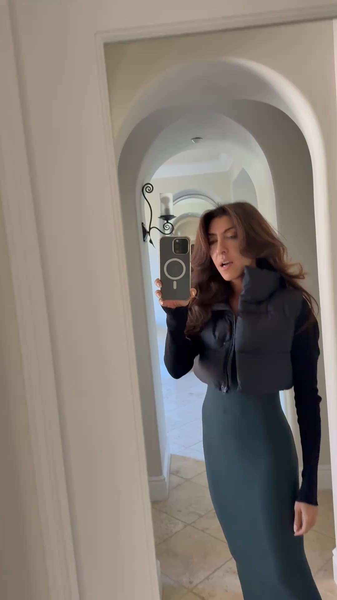 Puffer Vest - Slip dress 
A couple of must haves for me 