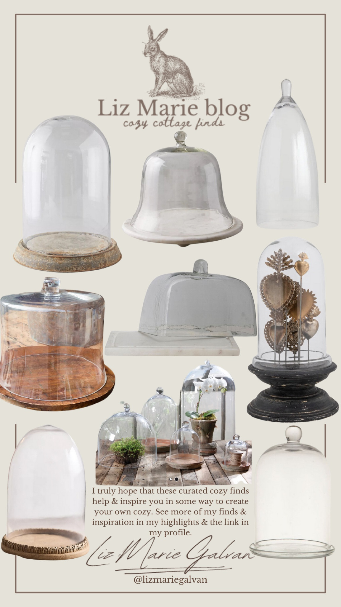 Cozy cottage garden cloches to add that cozy cottage garden feel to any space 🫶🏼🪴

#LTKSeasonal #LTKhome