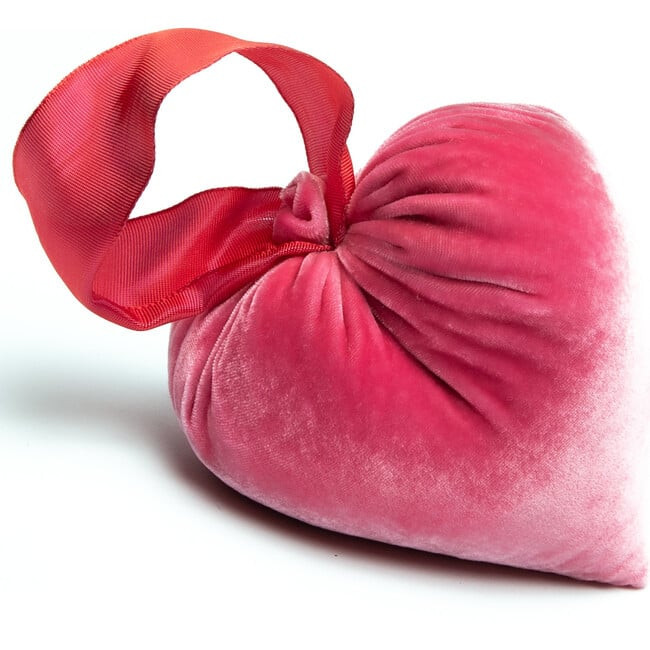 Hot Skwash | Silk Velvet Heart, Bubblegum (Pink, Size Medium) | Maisonette | Maisonette