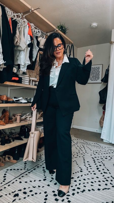 Midsize workwear outfit Inspo - code TARYNTRULYXSPANX 
Blazer - size XL
Pants - size regular xl 
Silk blouse xl 

#LTKstyletip #LTKworkwear #LTKmidsize