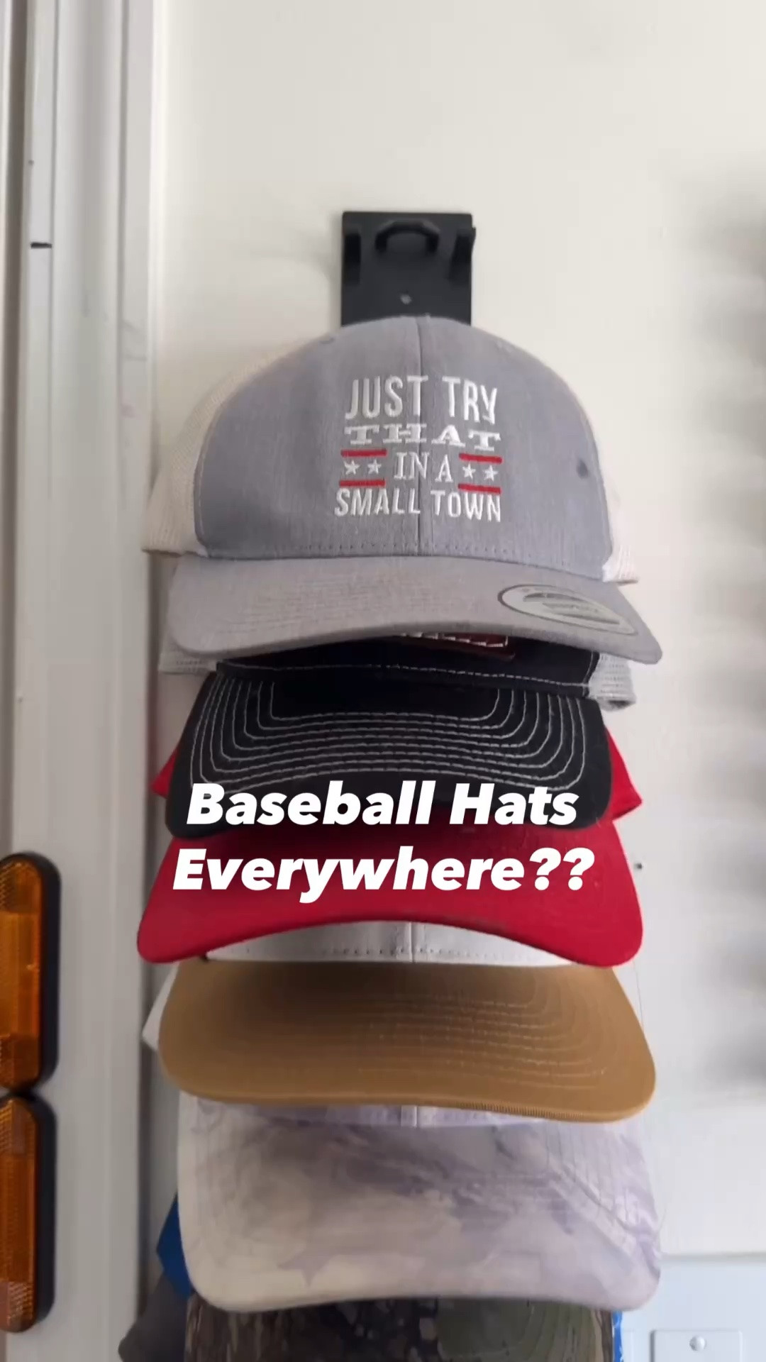 One of the best organization upgrades I have made for my son’s room! 
#homeorganization #hatstorage #baseballhat #teenroom #ltkhome