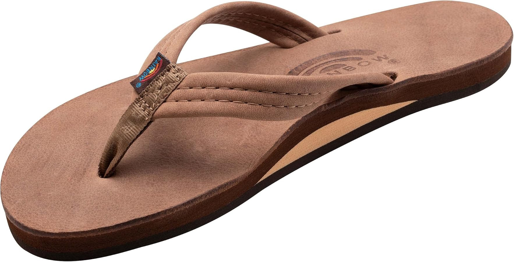 Rainbow Sandals Women's Luxury Leather - Single Layer Arch Support with a 3/4" Medium Strap | Amazon (US)