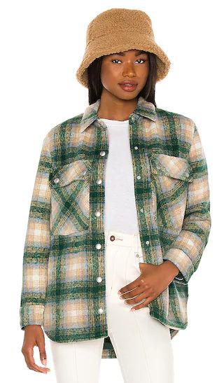 Flannel Shacket in Green Room | Revolve Clothing (Global)