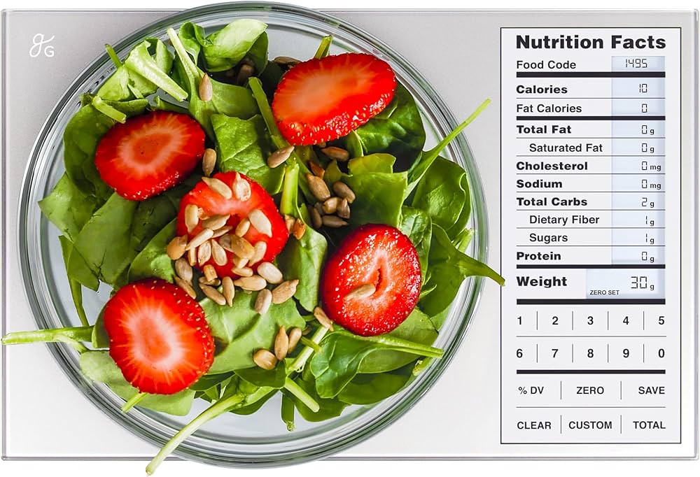 Greater Goods Food Scale with Nutrition Calculator, Non Connected Calorie Scale for Meal Prep, We... | Amazon (US)