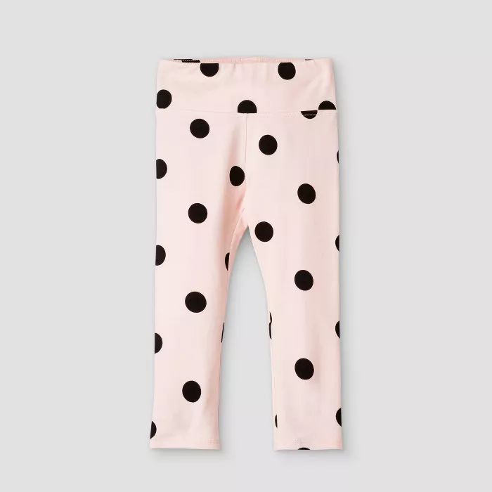 Grayson Mini Toddler Girls' Dot Leggings - Pink | Target