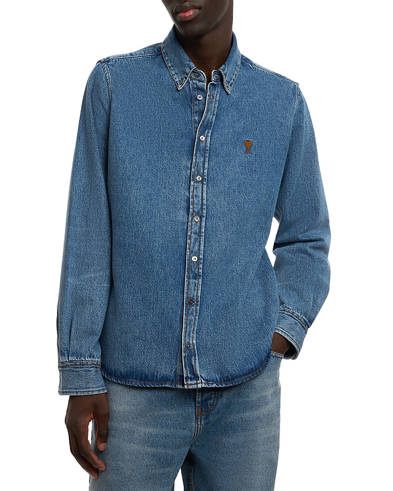 Ami Denim Button Down Shirt | Bloomingdale's (US)