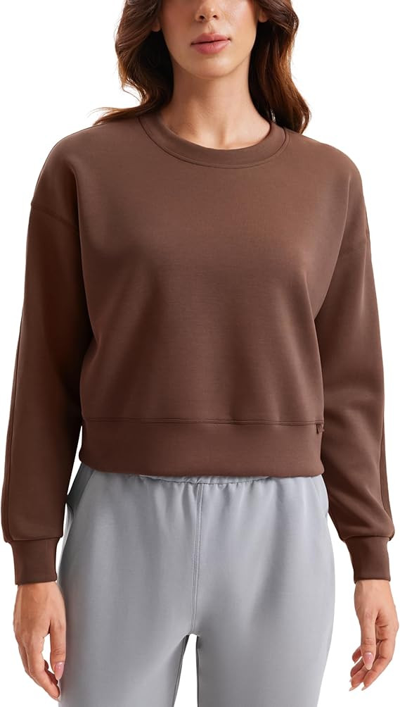 Crewneck Sweatshirts by CRZ YOGA | Amazon (US)