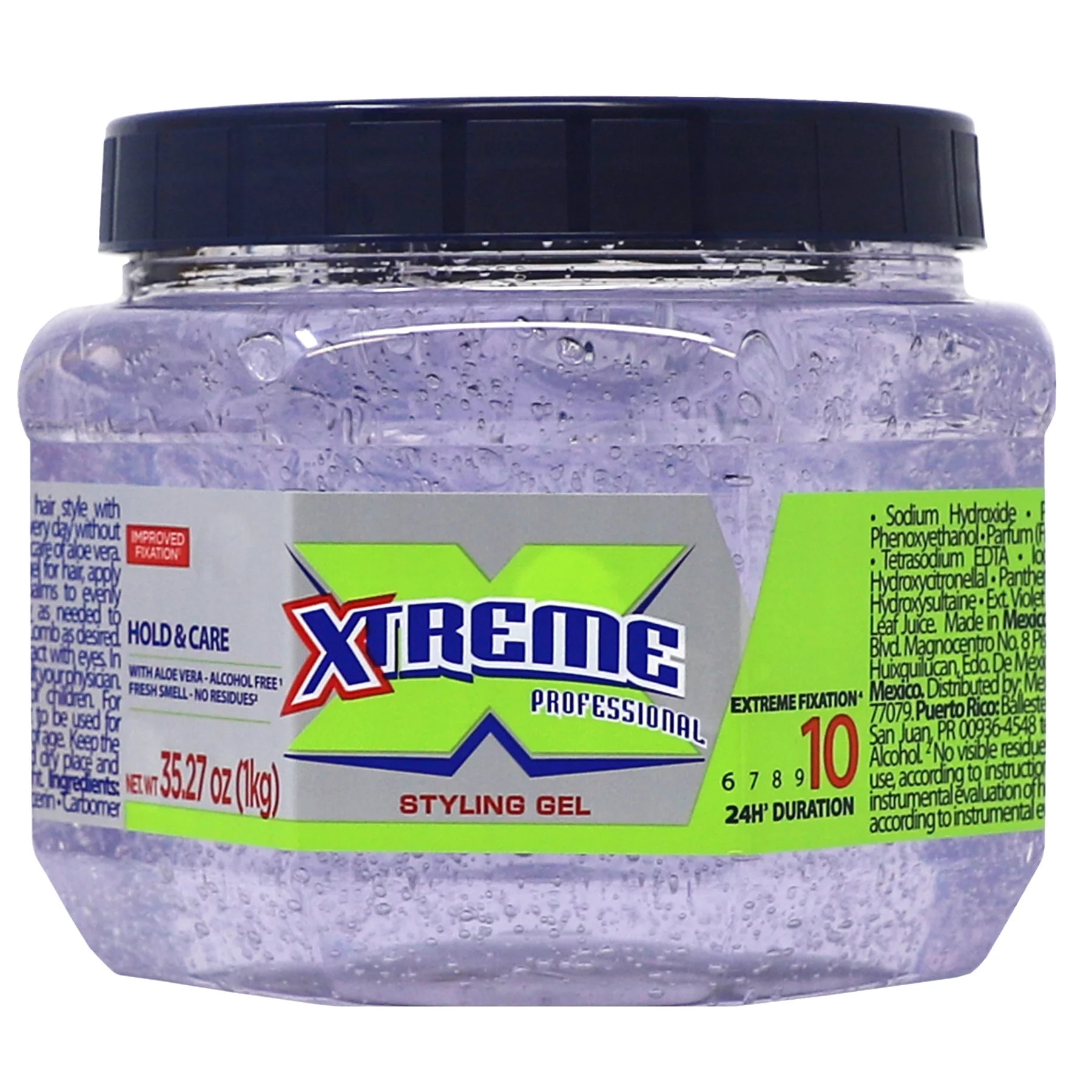 Xtreme Professional Extreme Hold Hair Gel Clear Jar, 35oz | Walmart (US)