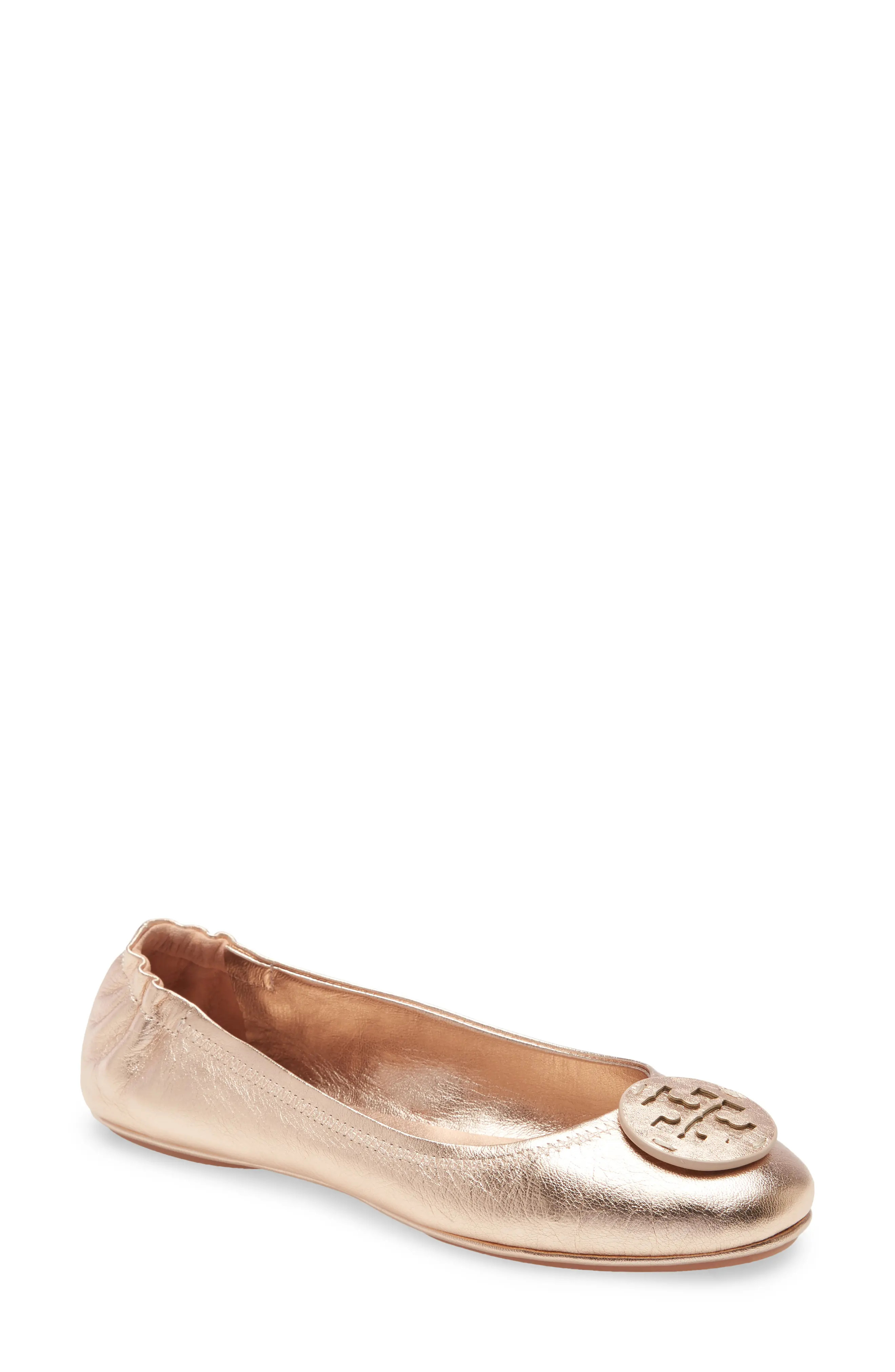 Women's Tory Burch Minnie Travel Ballet Flat, Size 4 M - Pink | Nordstrom