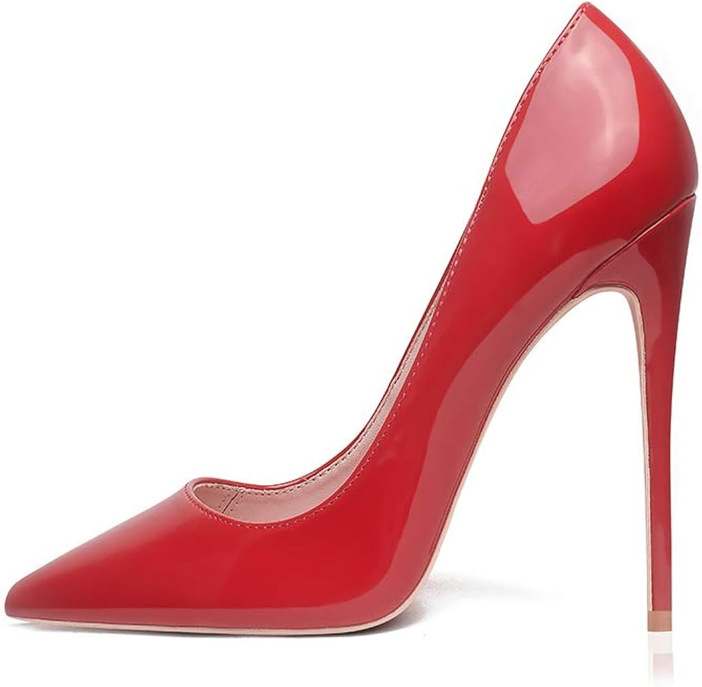 GENSHUO Women Fashion Pointed Toe High Heel Pumps Sexy Slip On Stiletto Party Shoes | Amazon (US)