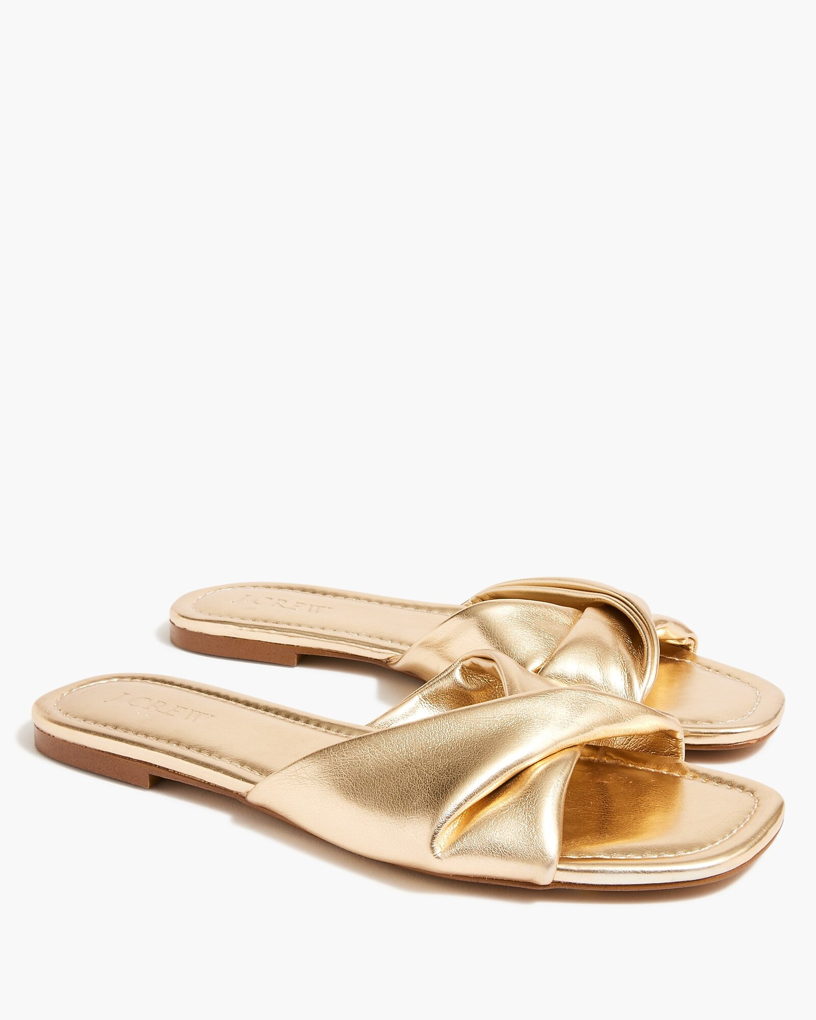 Twisted slide sandals | J.Crew Factory