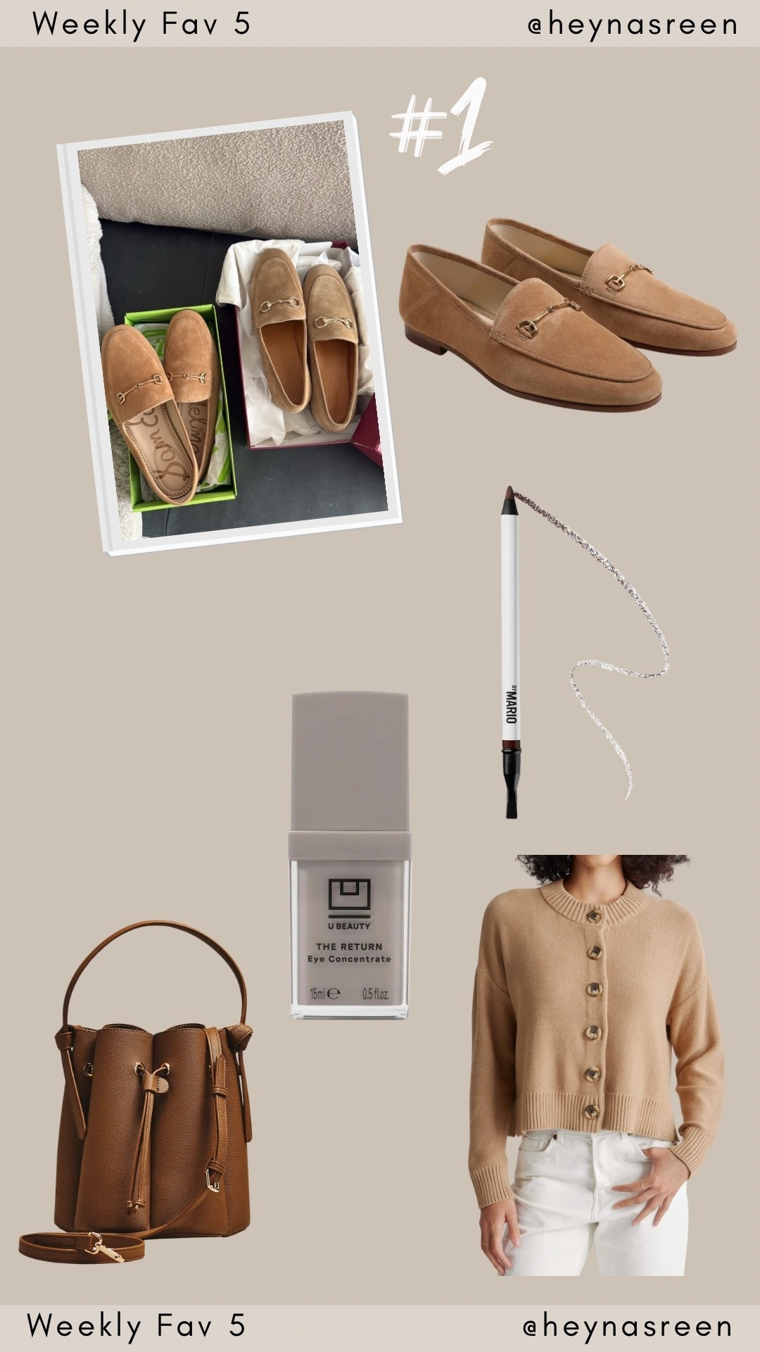 The top 5 favorite items from last week! 