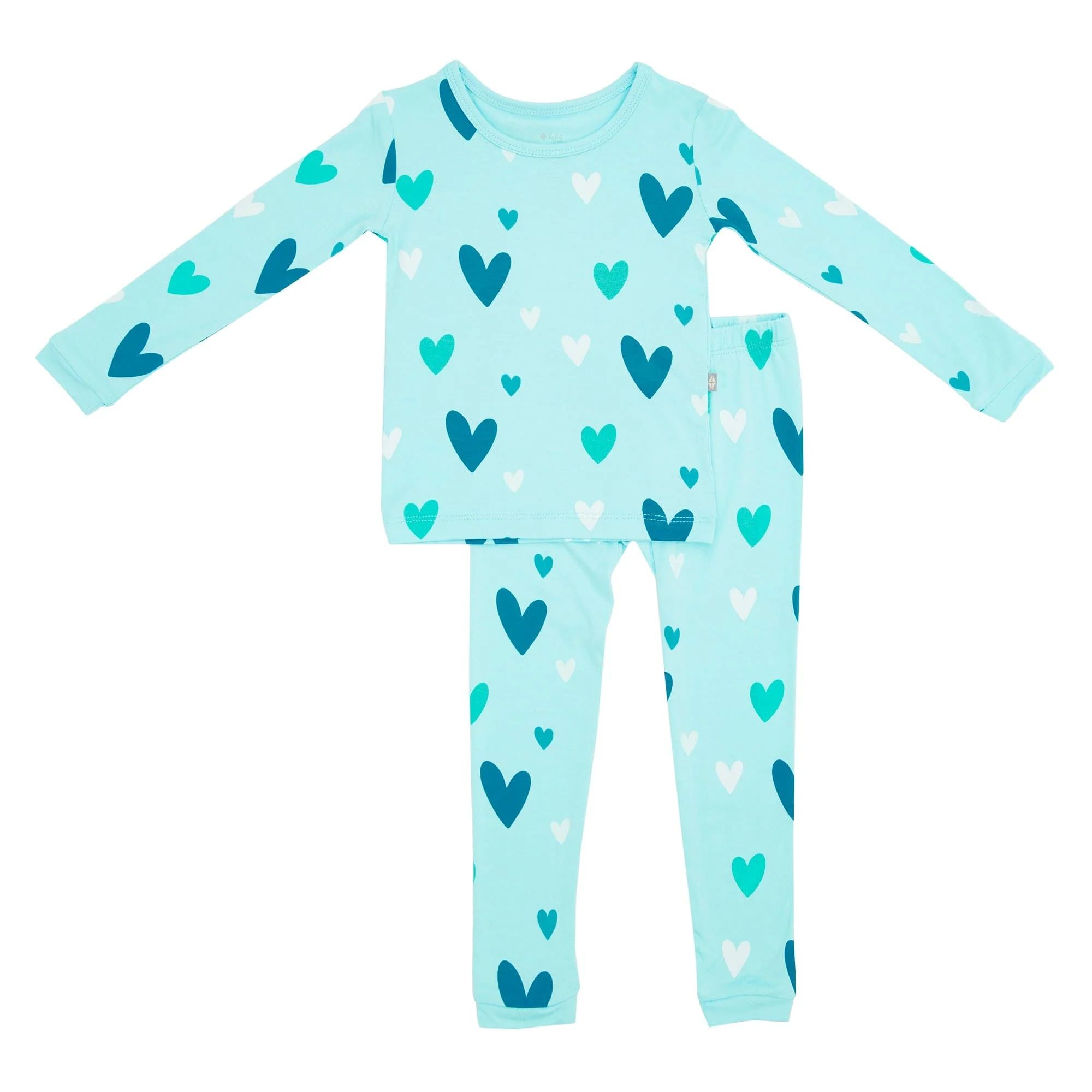 Toddler Pajama Set in Robin Hearts | Kyte BABY