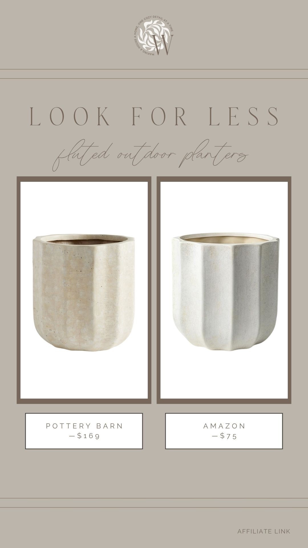 The prettiest look for less! I love these fluted planters from Pottery Barn—they’re a top selling favorite on their site! They are a bit of a splurge, and this Amazon style is nearly identical!

#LTKHome #LTKSaleAlert