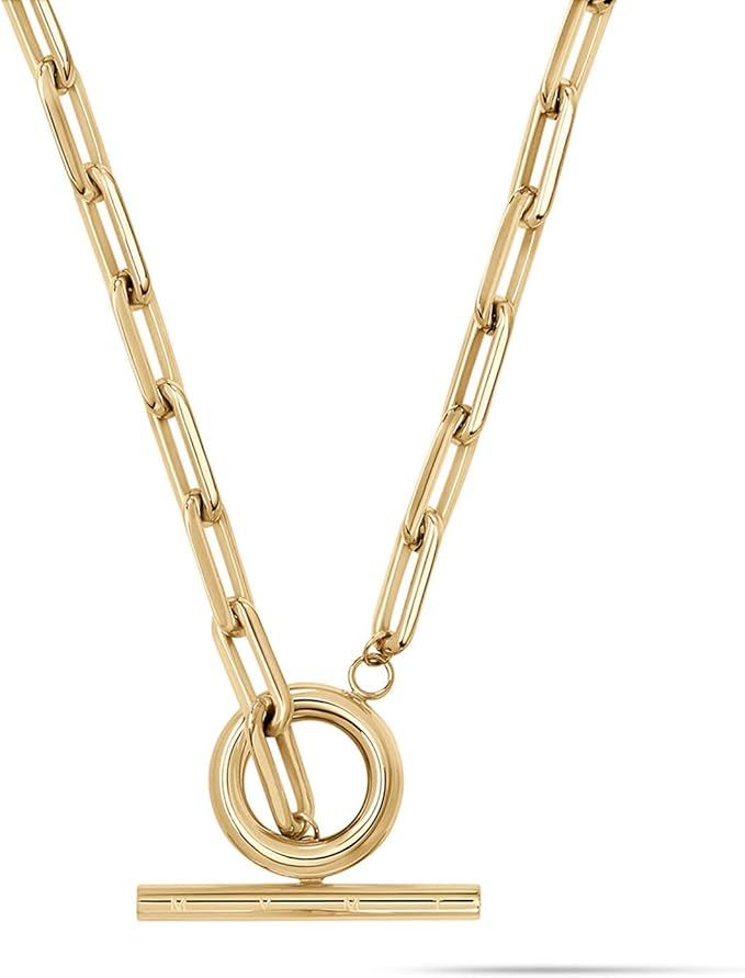 MVMT Women's Cable Chain Necklace | Stainless Steel, Toggle Closure | Amazon (US)