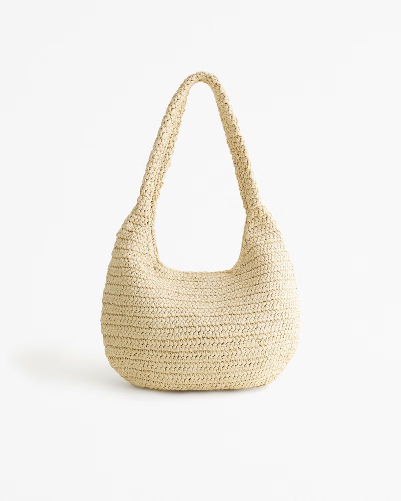 Women's Slouch Straw Bag | Women's Accessories | Abercrombie.com | Abercrombie & Fitch (US)