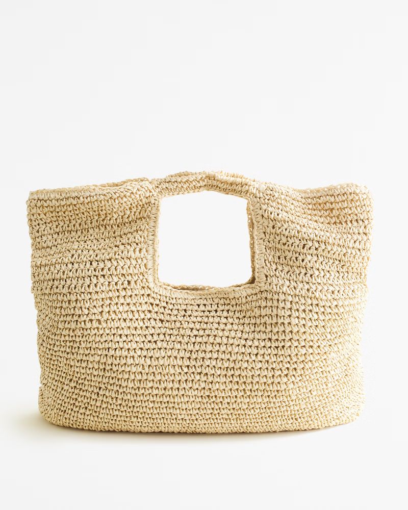 Oversized Straw Bag | Abercrombie & Fitch (US)