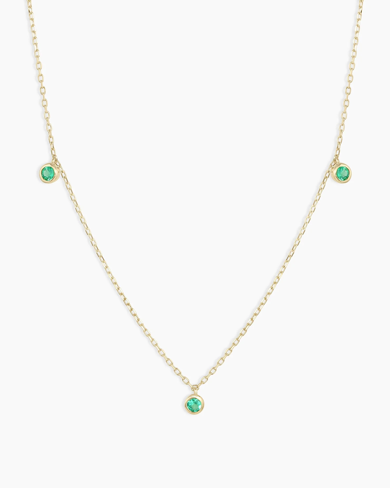 Classic Emerald Trio Necklace | Gorjana