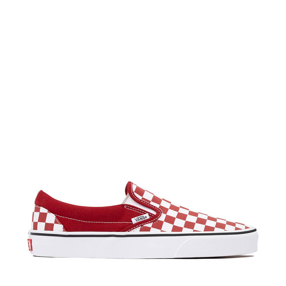 Vans Slip-On Checkerboard Skate Shoe - Chili Pepper | Journeys
