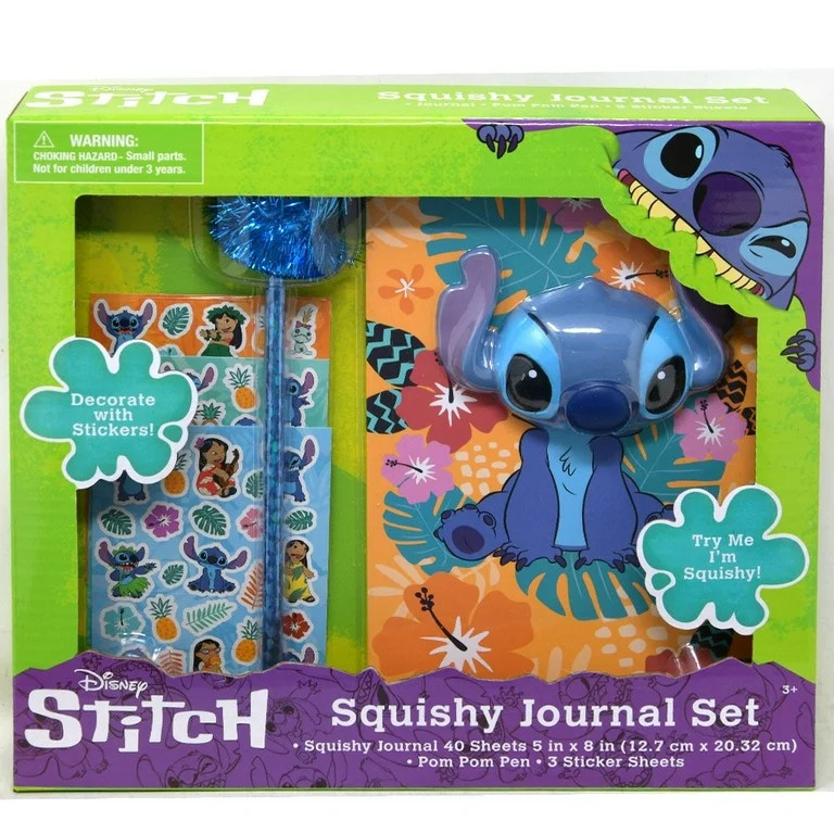 Disney Stitch Squishy Set in Box Blank Diaries and Journals - Walmart.com | Walmart (US)