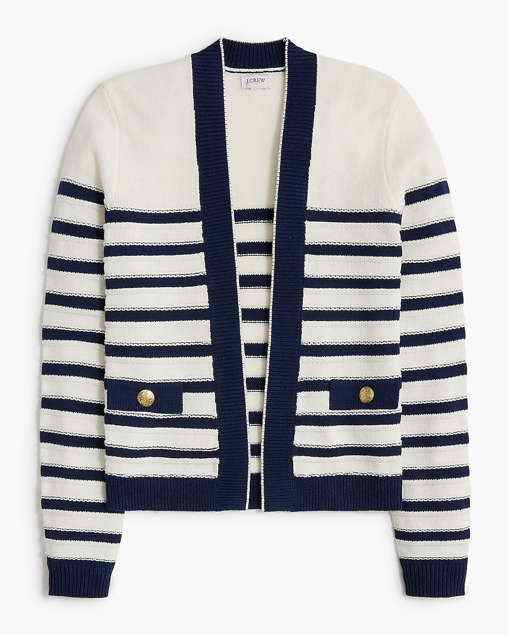 Striped open cardigan sweater | J.Crew Factory