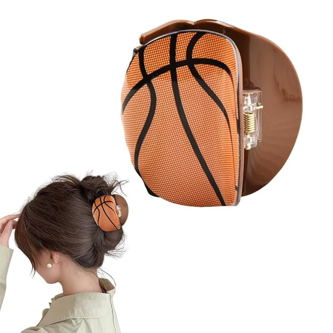 Basketball Hair Claw Clip for Women Sport Hair Clips for Girls Basketball Hairpins Basketball Spo... | Amazon (US)
