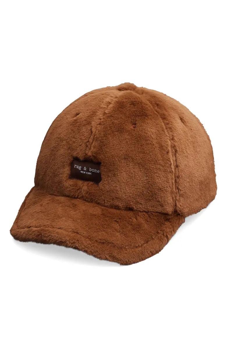 rag & bone Addison Faux Fur Baseball Hat | Nordstrom | Nordstrom