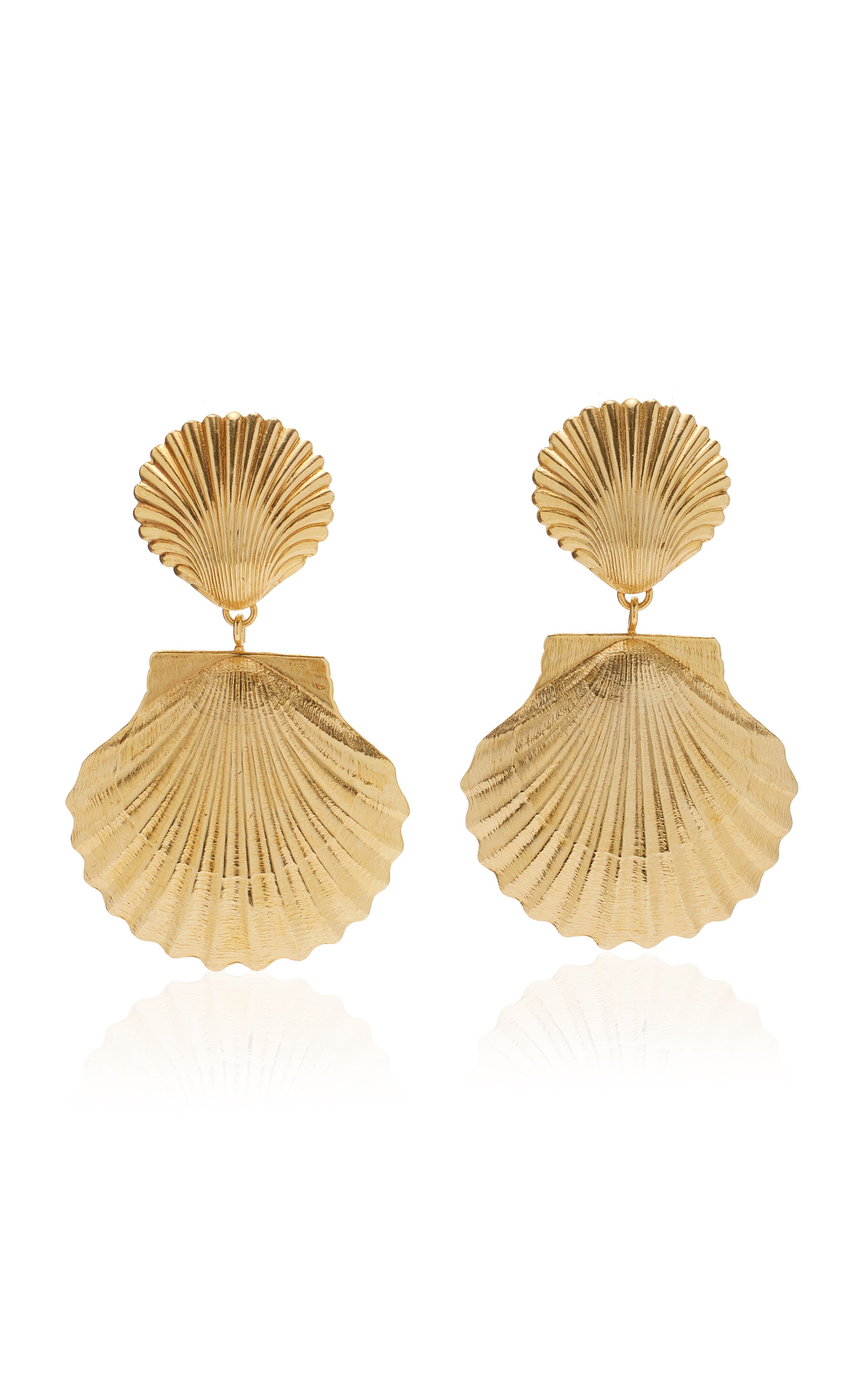 Siren Gold-Plated Earrings | Moda Operandi (Global)
