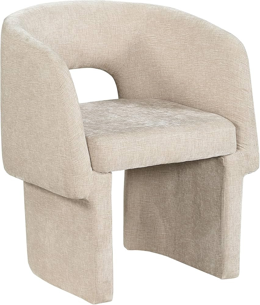 Meridian Furniture Emmet Collection Modern | Contemporary Dining Accent Chair with Rich Fabric, S... | Amazon (US)
